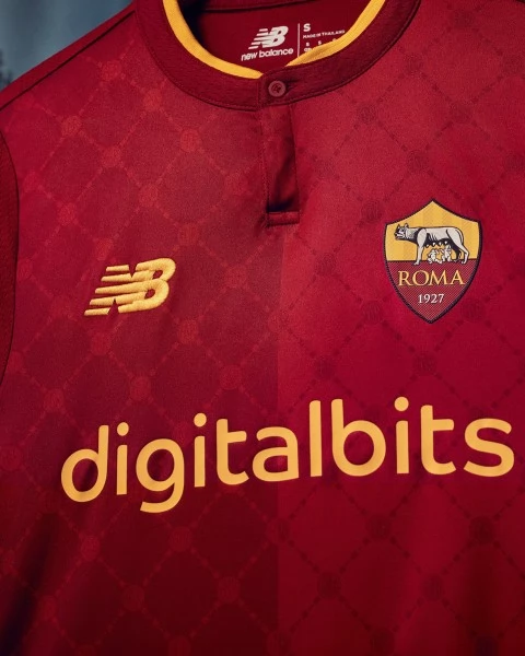 AS Roma Voetbaltenue Matić 8 2022-2023 Thuisshirt